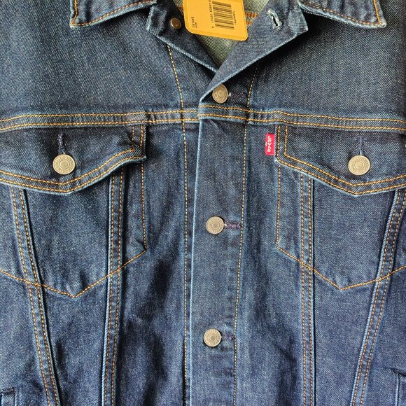 NWT Mens Levi`s Size XL Color Denim Cotton Jacket - Picture 4 of 12